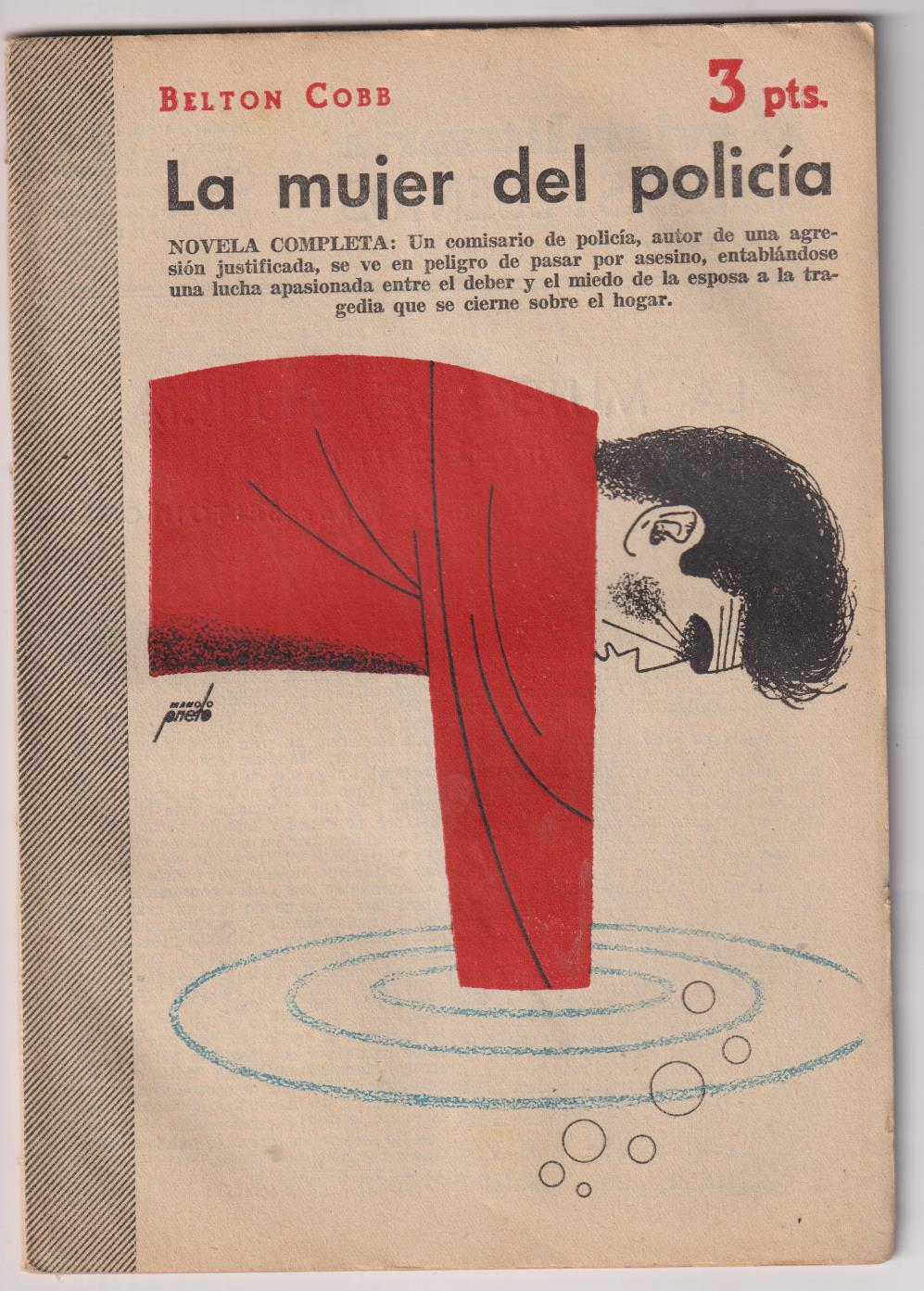 Revista Literaria Novelas y Cuentos nº 1200. Belton Cobb. la mujer del policía, 1954