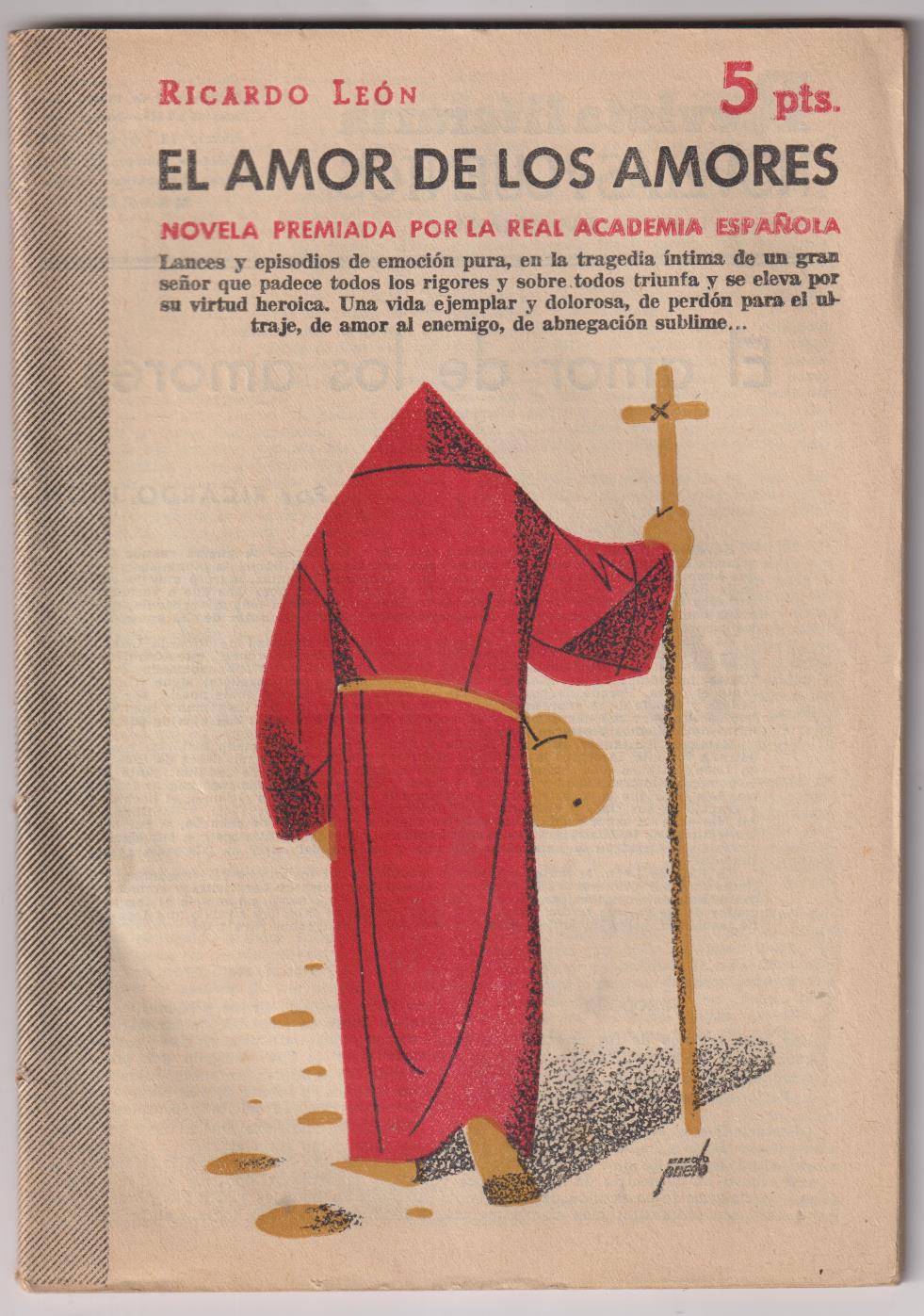 Revista Literaria Novelas y Cuentos nº 1295. R. León. El Amor de los Amores. Año 1956