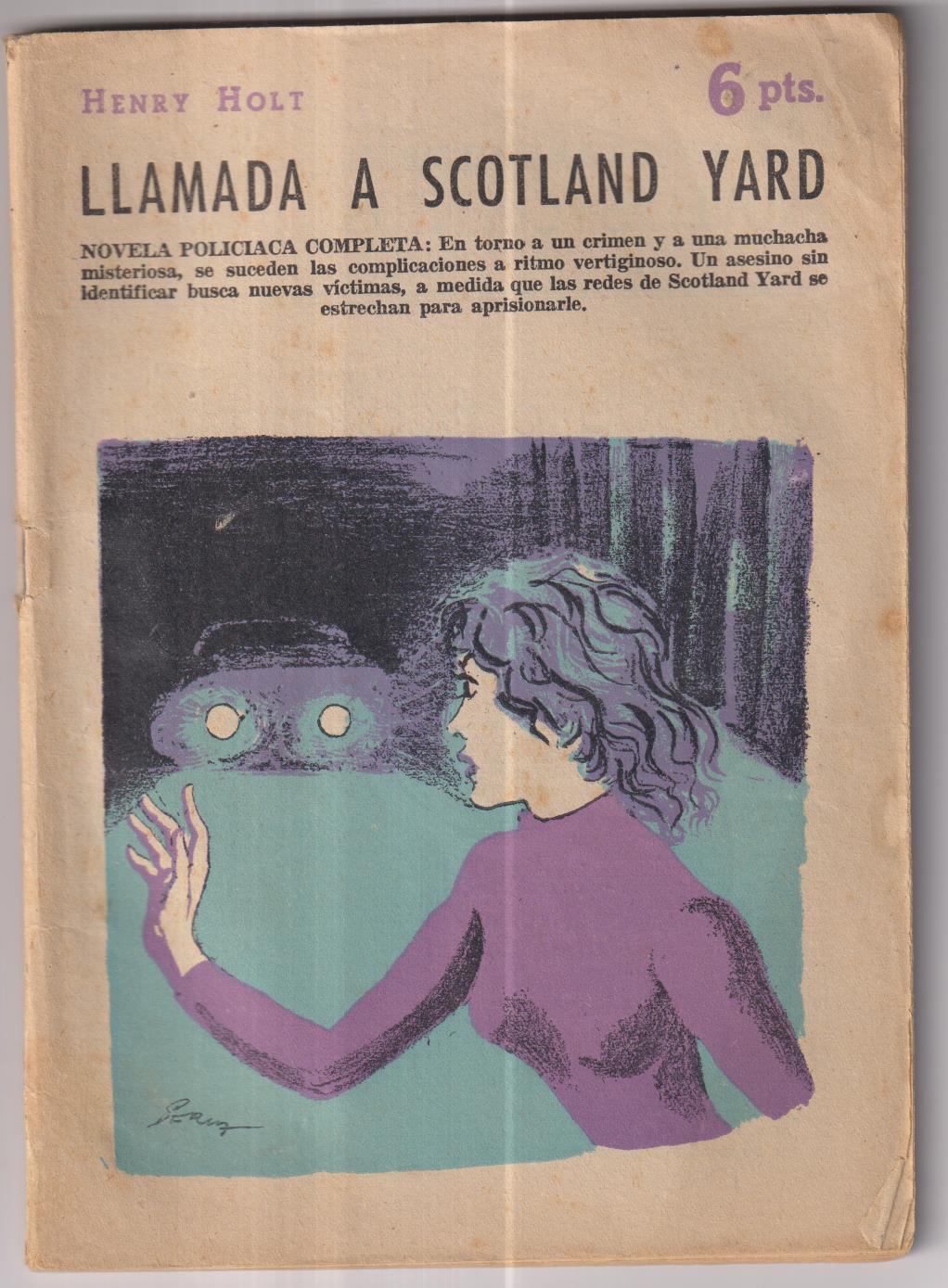 Revista Literaria Novelas y Cuentos nº 1397. Henry Holt. Llamada a Scotland yard, año 1958