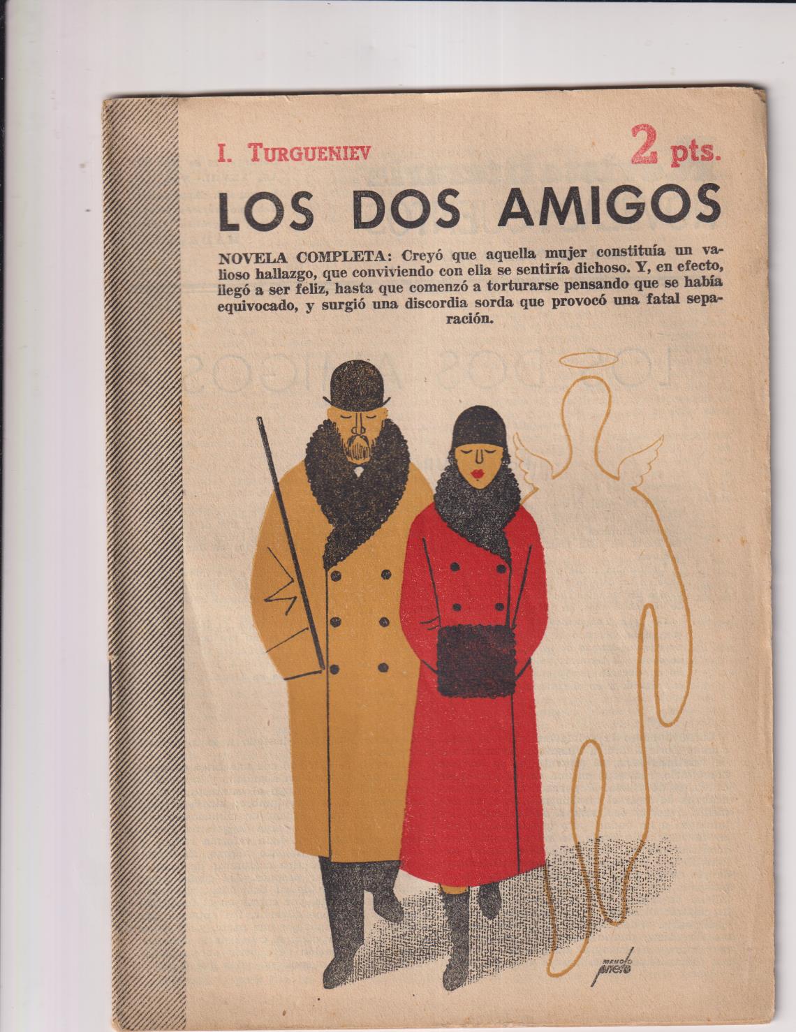 Revista Literaria Novelas y Cuentos nº 1315. Ivan Turgueniev. Los dos amigos, Año 1958