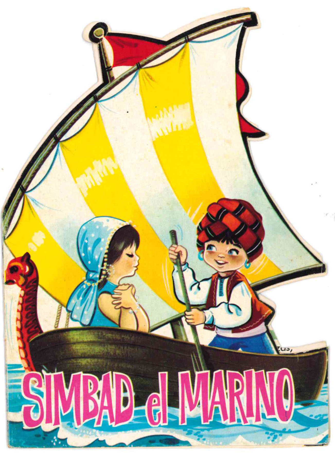 Cuento Troquelado Simbad el marino. Editorial Fema 1966