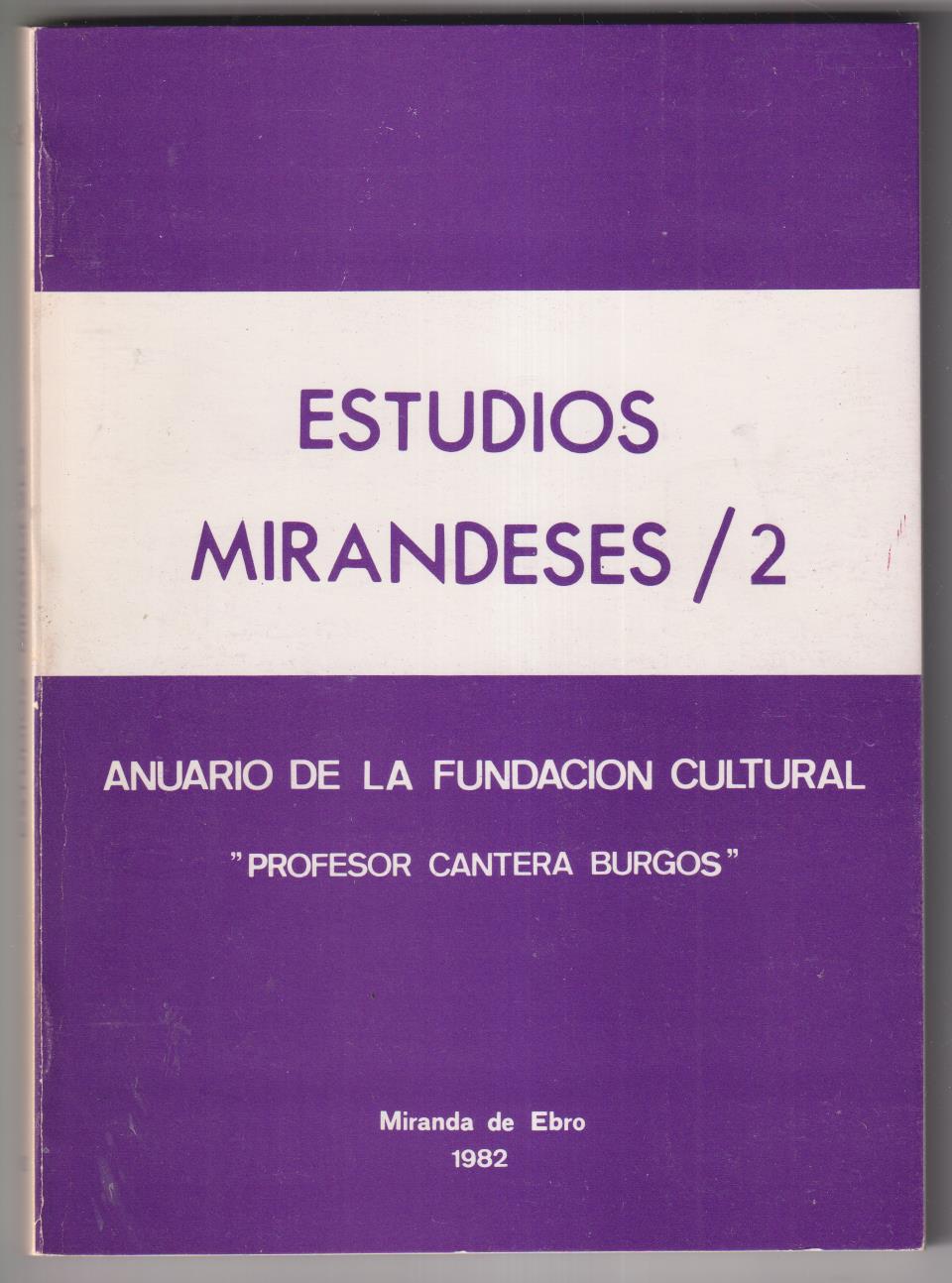Estudios Mirandeses 2. Miranda de Ebro 1982