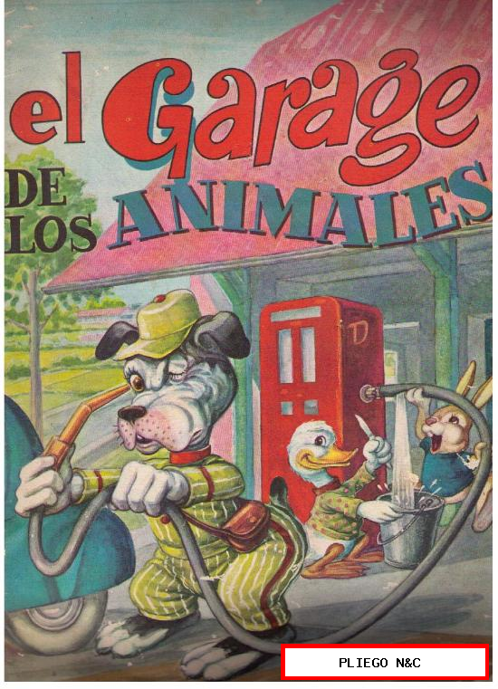 Colección Oficios y Animales nº 5: El garaje de los animales (32X22) Editorial Vasco Americana 1967
