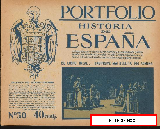 Portfolio Historia de España nº 30. Editorial Seguí