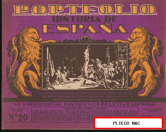 Portfolio Historia de España nº 20. Editorial Seguí
