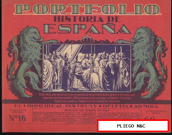 Portfolio Historia de España nº 16. Editorial Seguí
