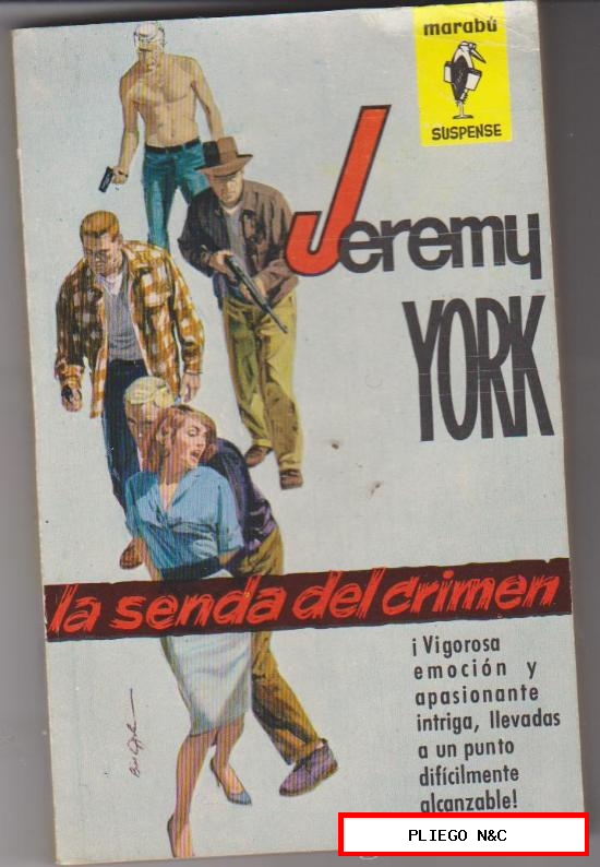 Marabú nº 101. La senda del crimen por Jeremy York. 1ª Edición Bruguera 1964