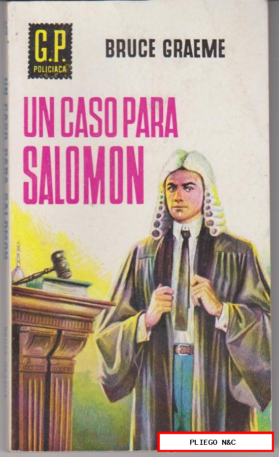 G.P. Policiaca nº 75. Un caso para Salomón por Bruce Graeme. Ediciones G.P. 1959