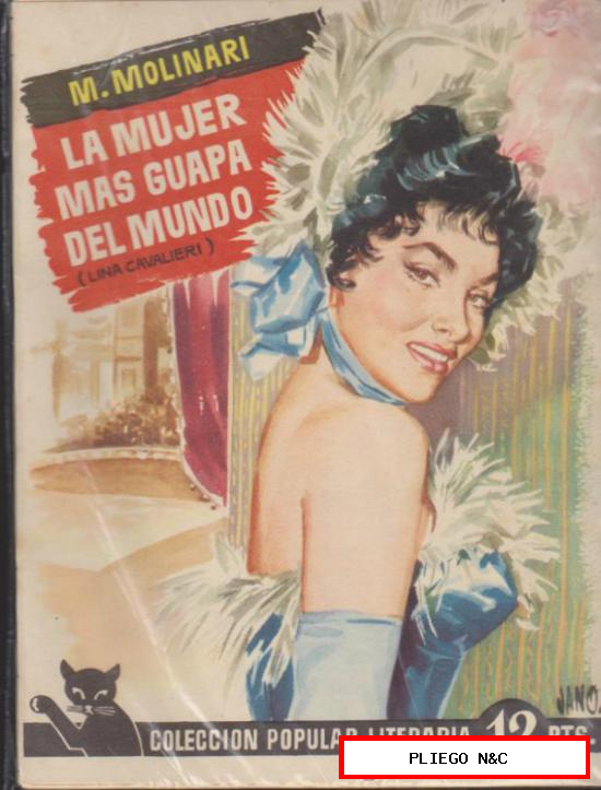 C. Popular Literaria nº 58. La Mujer más guapa del mundo por M. Molinari. 1957