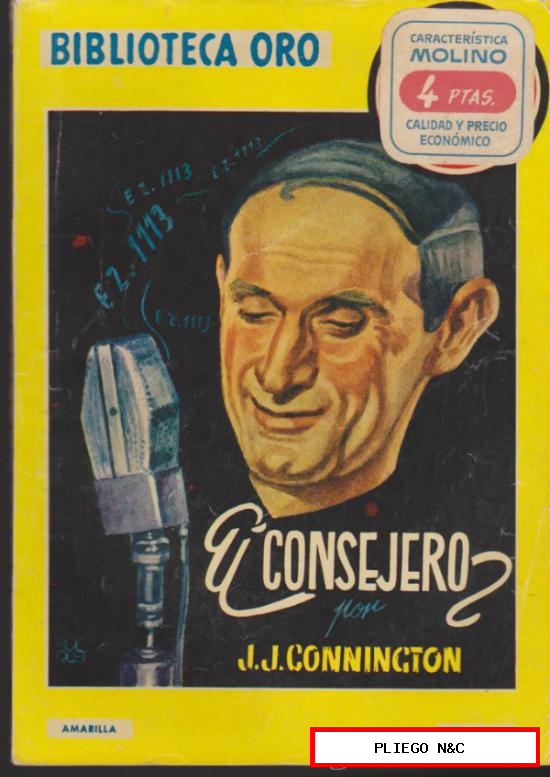 Biblioteca Oro nº 324. El consejero. Editorial Molino 1955