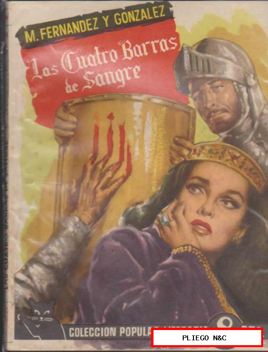 Colección Popular Literaria nº 66. Las Cuatro Barras de Sangre. Año 1957