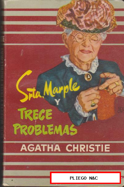 Biblioteca Oro de Bolsillo nº 95. Srta. Marple y trece problemas.A. Christie. Molino 1957