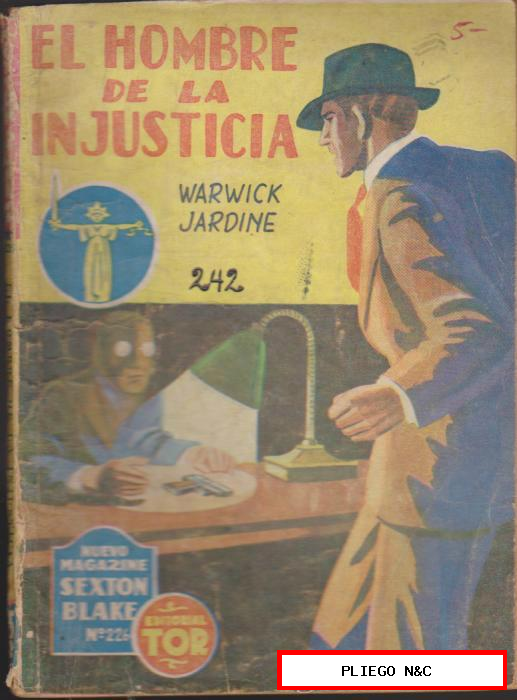 Nuevo Magazine Sexton Blake nº 226. El hombre de la Injusticia. Tor 1952