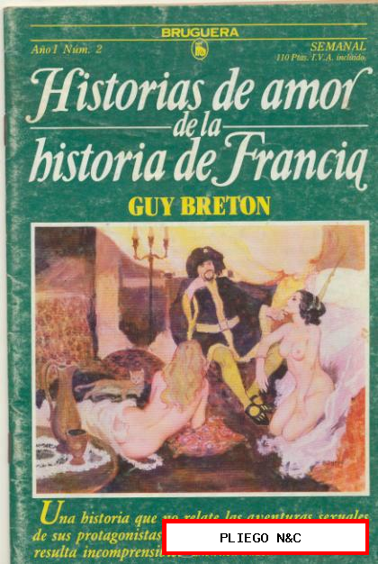 Historias de Amor de la Historia de Francia nº 2. Bruguera