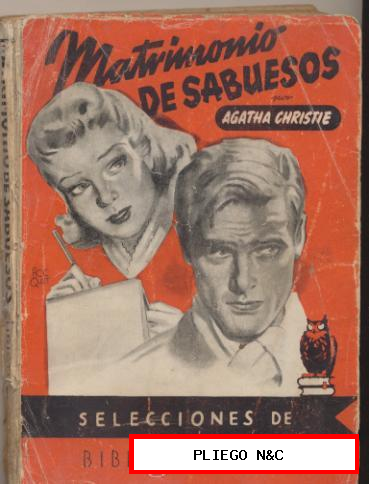 Selecciones de Biblioteca Oro nº 75. Matrimonio de Sabuesos.A. Christie Molino 1952