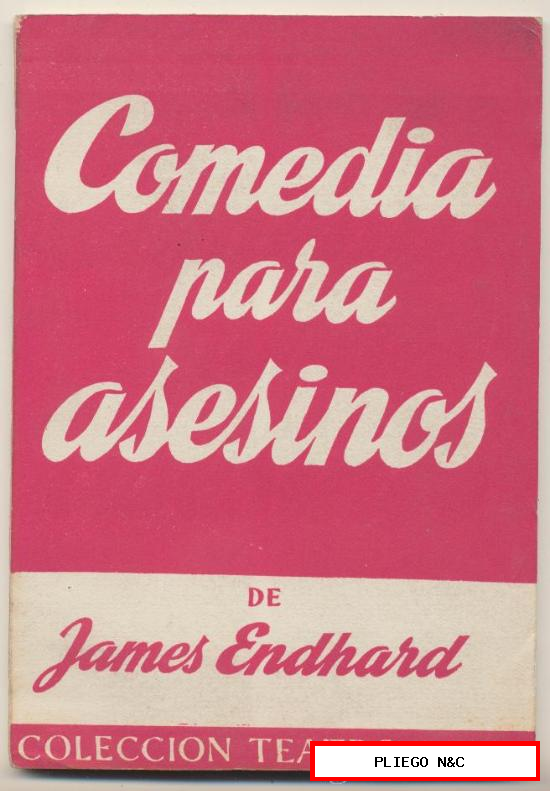 Colección Teatro nº 271. Comedia para asesinos, Ediciones Alfil 1960