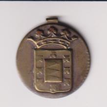 Emblema metálico de Auxilio Social. Escudo de Valladolid