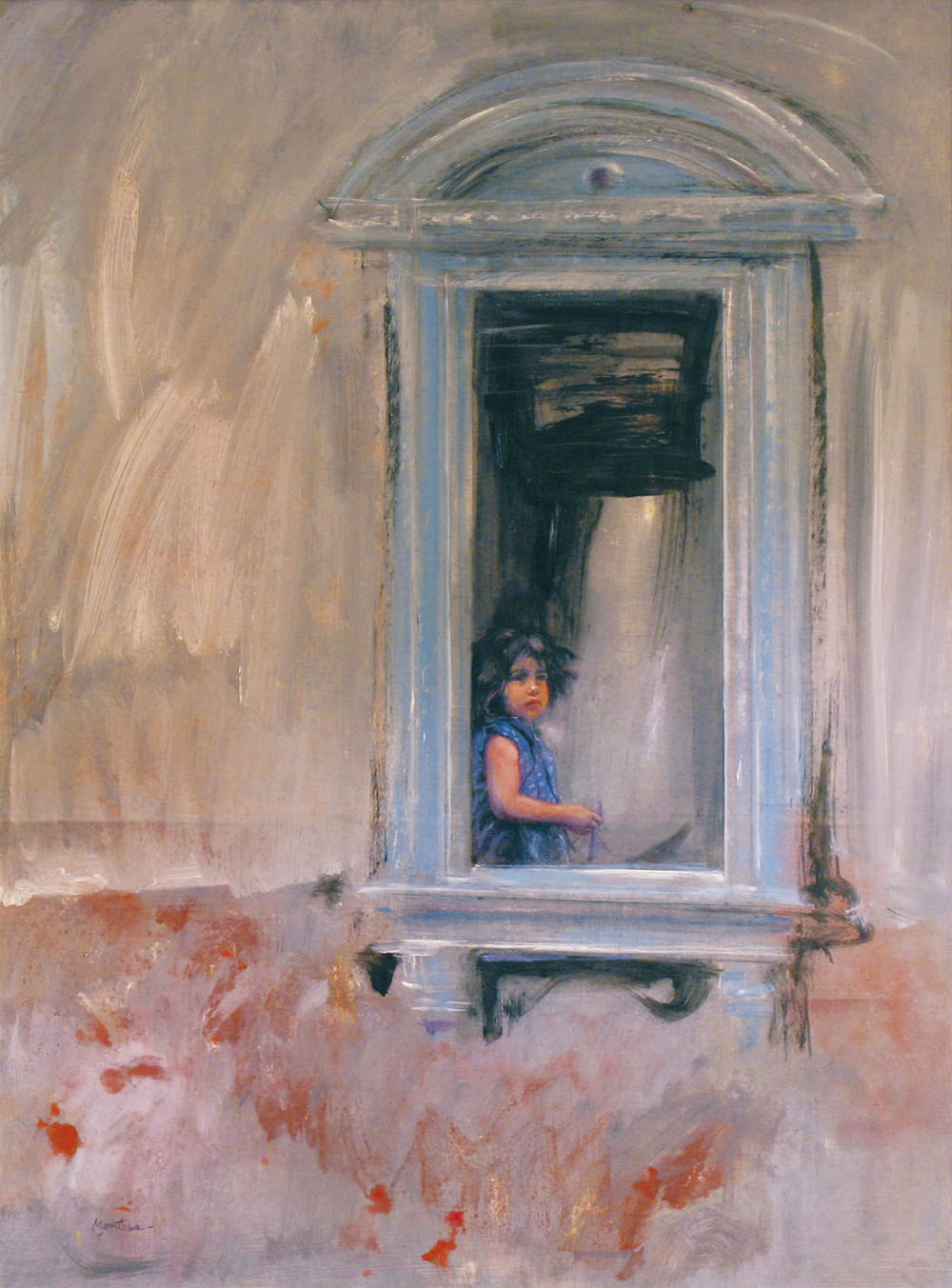 Salvador Montesa (Valencia, 1932-). Niña en la ventana