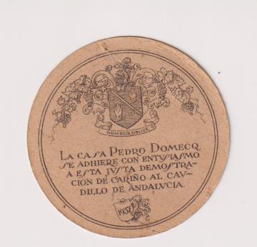 Queipo de Llano, 1937. Suscripción Popular para el Fajín y Bastón de mando. Pedro Domecq