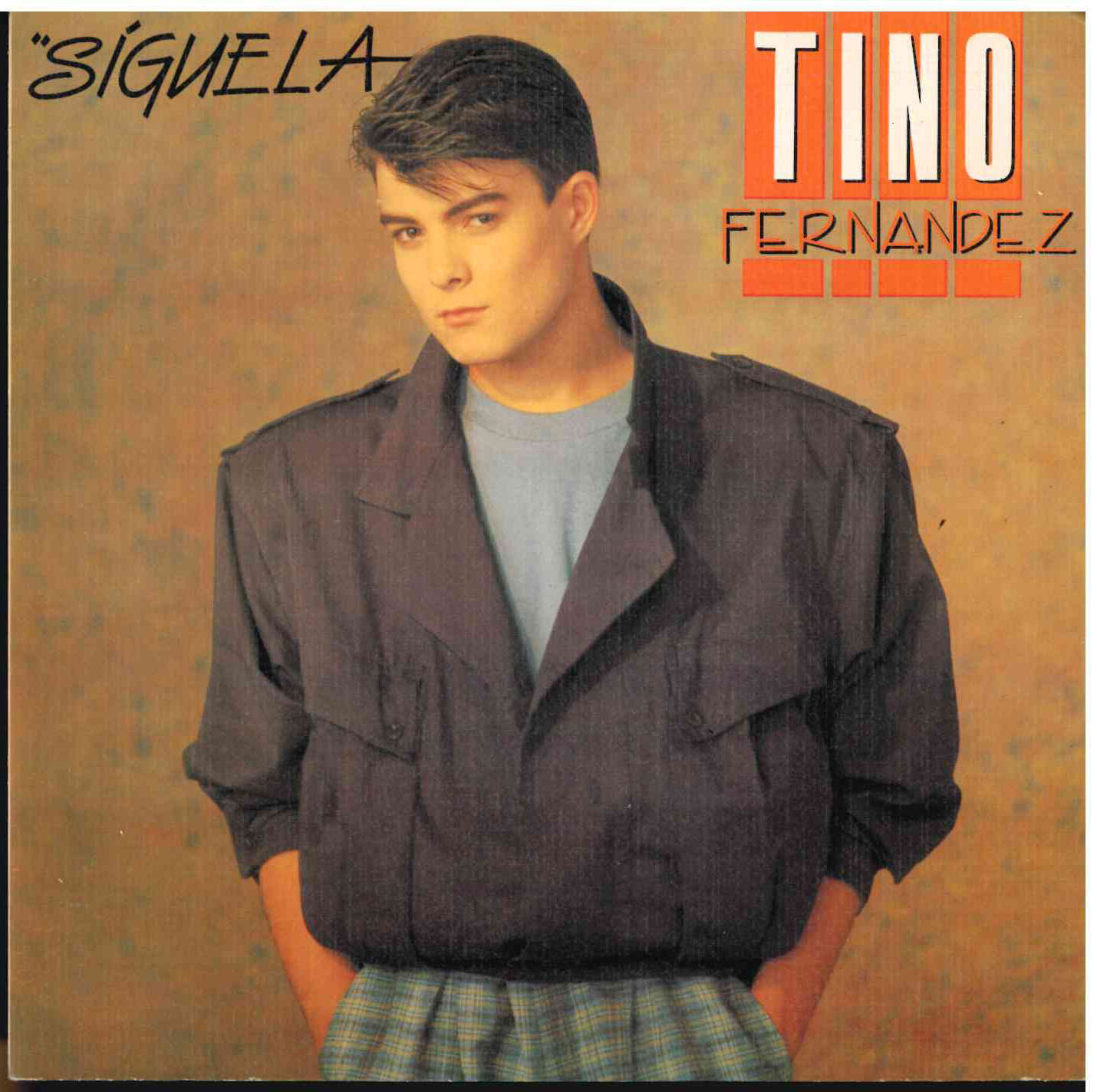 Tino Fernández (Parchís). Síguela / Casi, casi amor. RCA 1985 (PB-7866). Single promocional