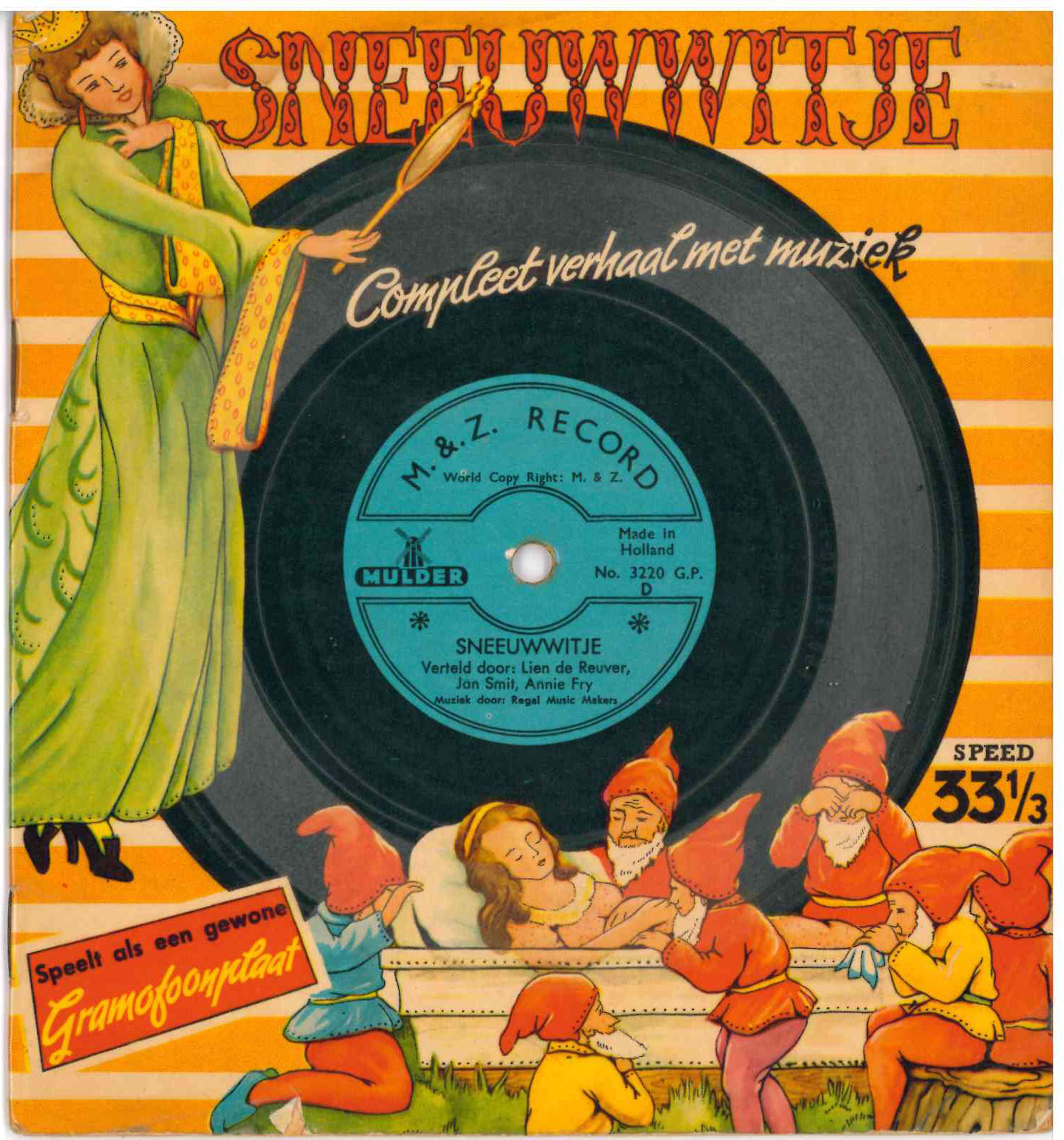 Sneeuwwitje (Blancanieves) Disco libro (Holanda)