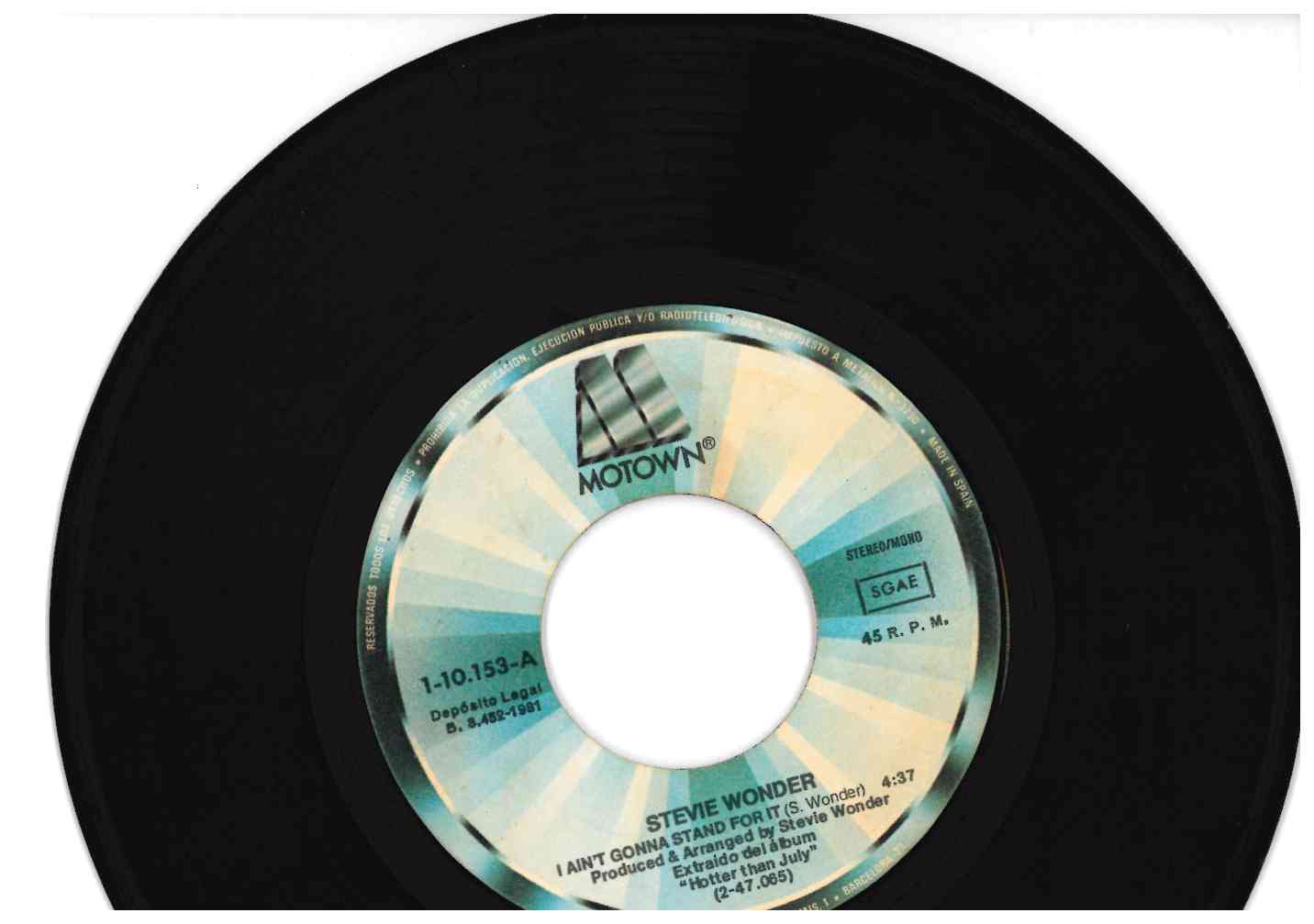 Stevie Wonder – I Ain`t Gonna Stand For It / Knocks Me Off My Feet