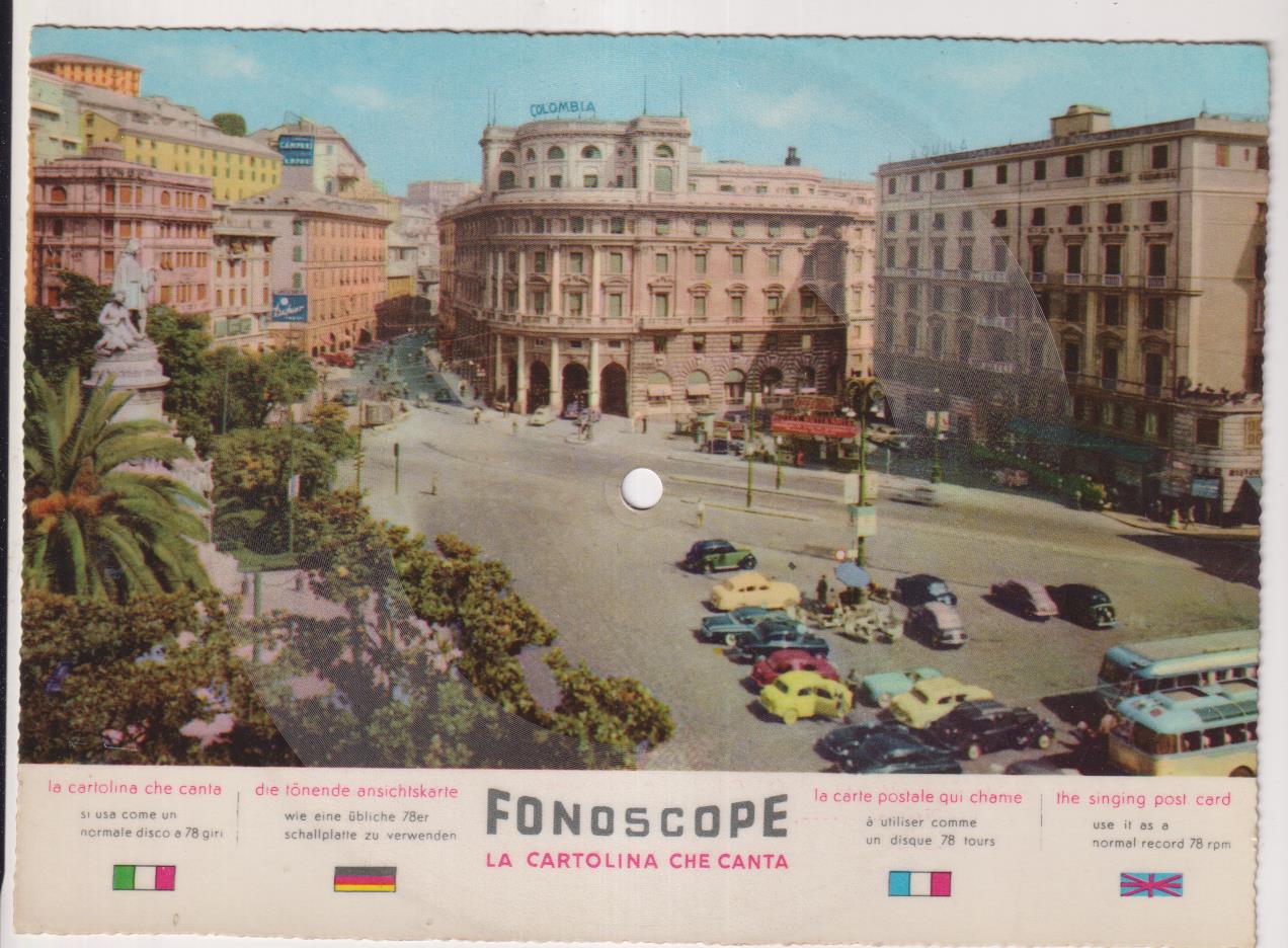 Fonoscope. La Cartolina che Canta. The song from Moulin Rouge. Canta Teddy Reno. (21x15)