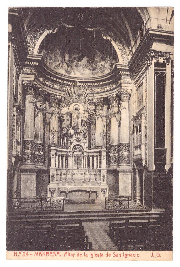 Manresa. Altar de la Iglesia de San Ignacio. Thomas nº 34