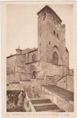 Estella. Torre de la Parroquia de San Pedro de la Rua. L. Roisin-Fot