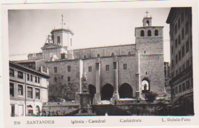 Postal. Santander. Iglesia-Catedral. L. Roisin-Foto