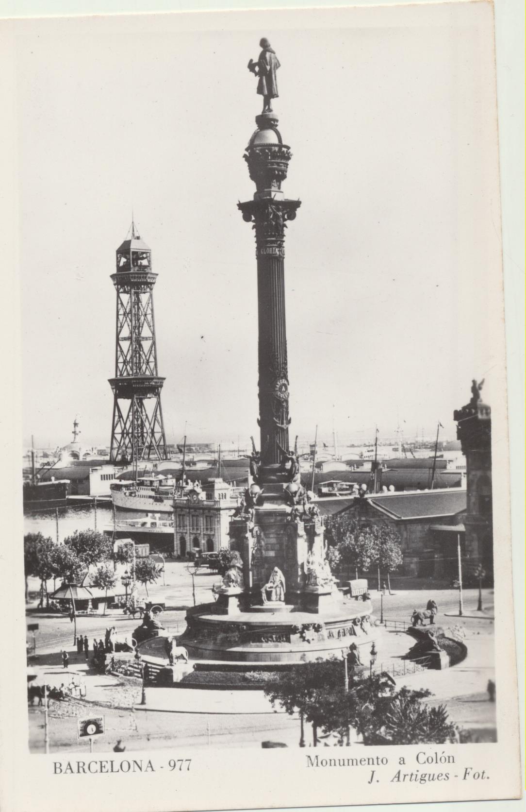 Barcelona. Monumento a Colón. J. Artigues Foto