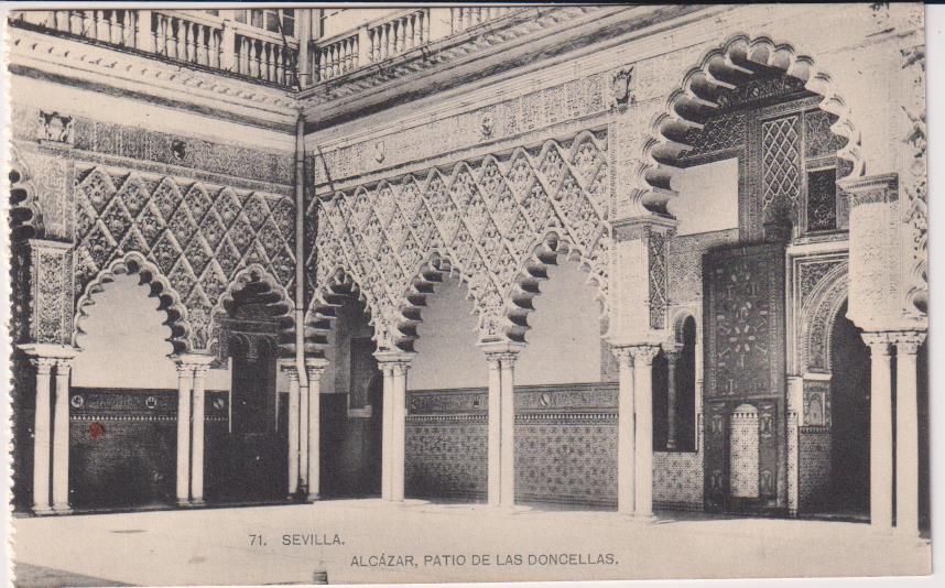 Sevilla Alcázar. Patio de las Doncellas. Colección Barreiro nº 71