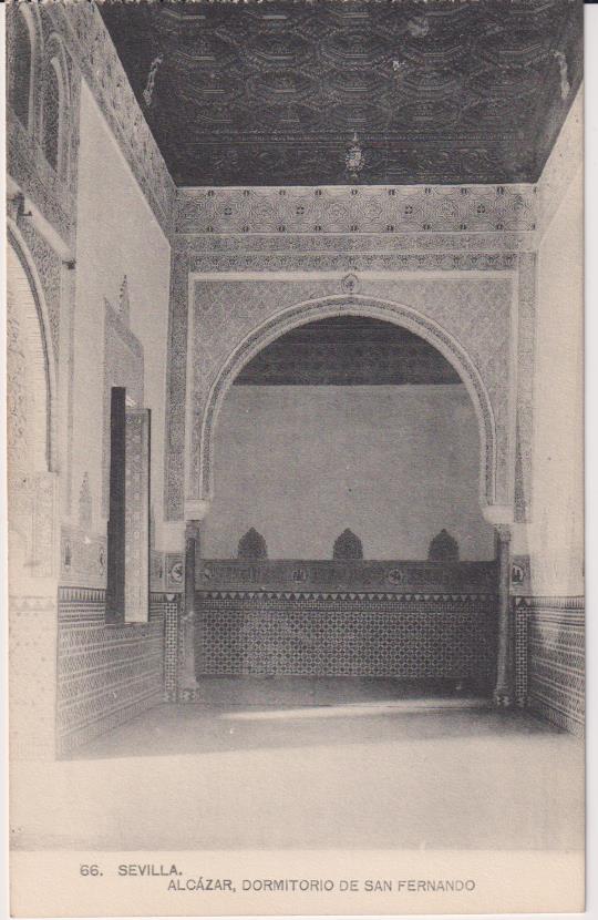 Sevilla. Alcázar, Dormitorio de San Fernando. Colección Barreiro nº 66