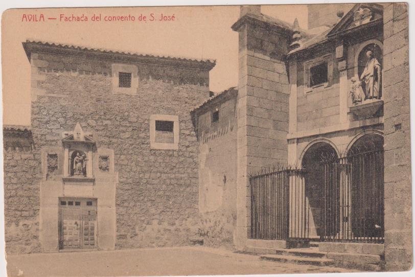 Ávila. Fachada del Convento de S. José. A. medrana