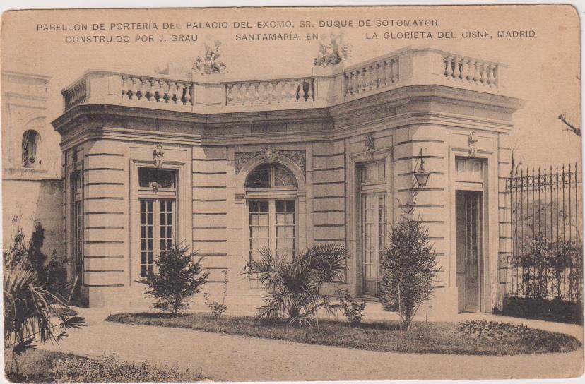 Madrid. Pabellón de Portería del Palacio del Duque de Sotomayor. Construido por J. Grau