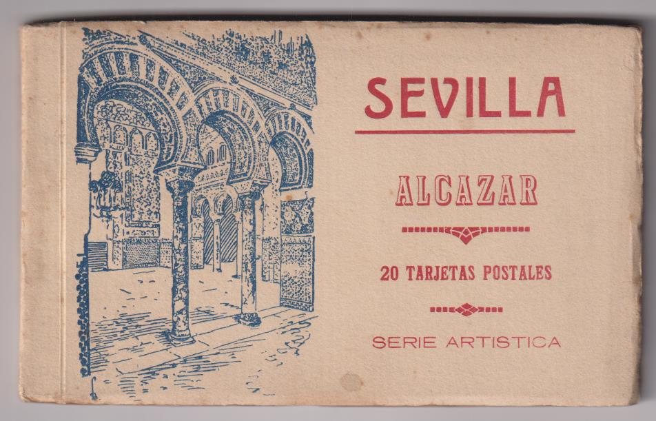 Librito de 20 Postales. Sevilla.  Alcázar. Ediciones Manuel Barreiro