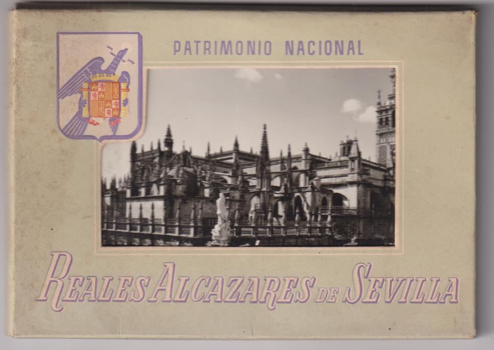 Patrimonio Nacional. Librito completo de 11 Postales. Reales Alcázares. Foto. J. Caballero