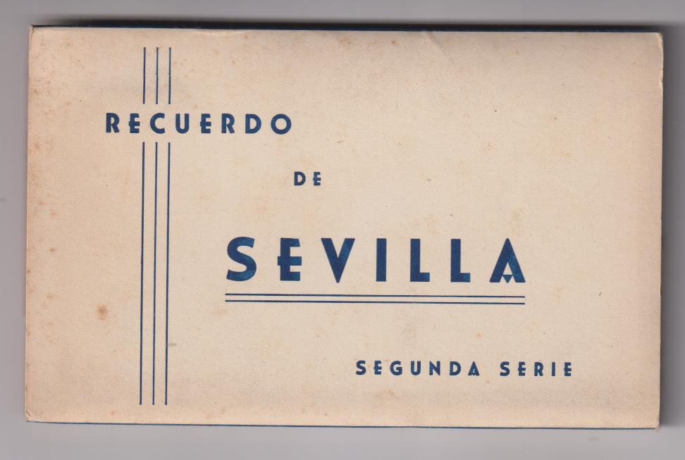 Librito de 10 Postales.  Recuerdo de Sevilla Segunda Serie. Helio tipia artística