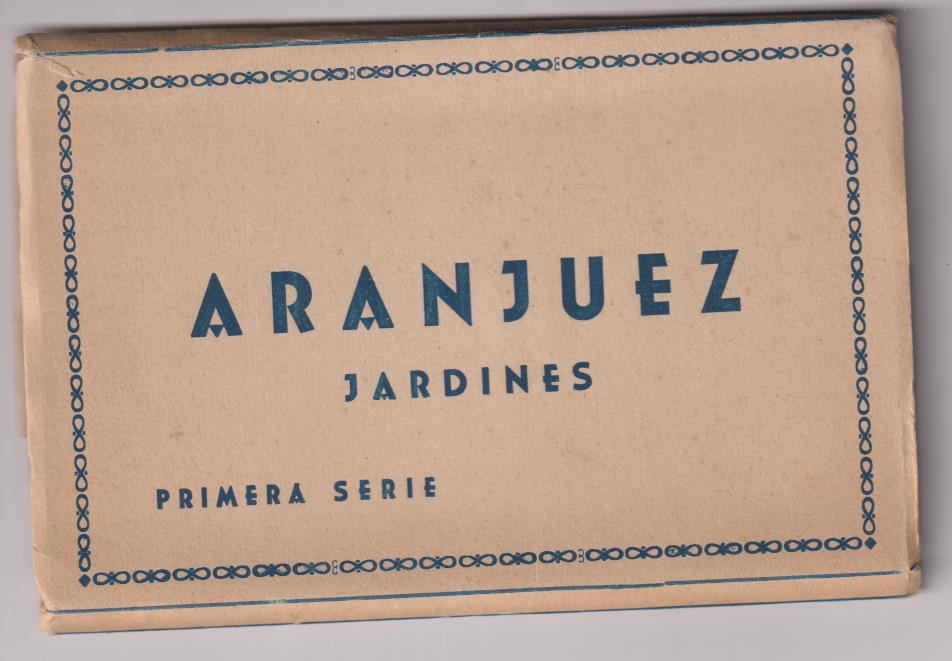 Aranjuez. Jardines, Primera serie. Librito Completo de 10 Postales. Helio tipia Artística