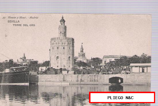 Sevilla-Torre del Oro. Hauser y Menet 59. NO CIRCULADA