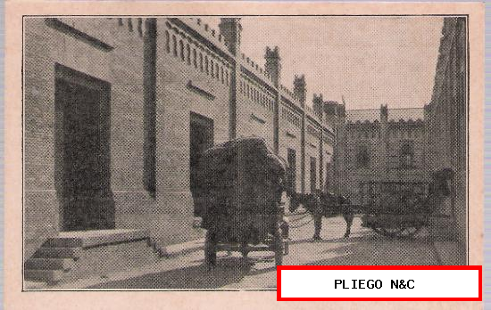 Comisaria Algodonera del Estado. Calle de carga de la Factoría de Tabladilla (Sevilla) Hacia 1920