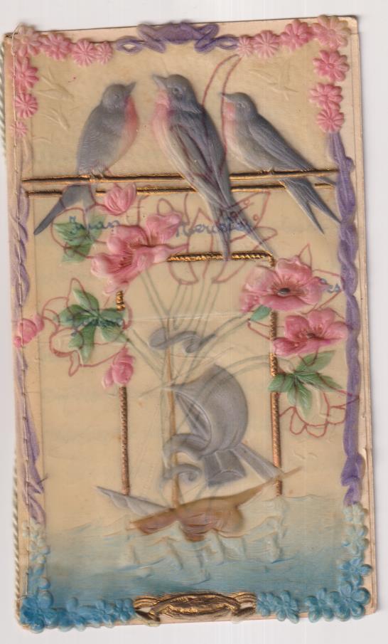 Postal (celuloide) Unida a Librito- Felicitación de navidad año 1927. Colegio San José. maristas. Barcelona