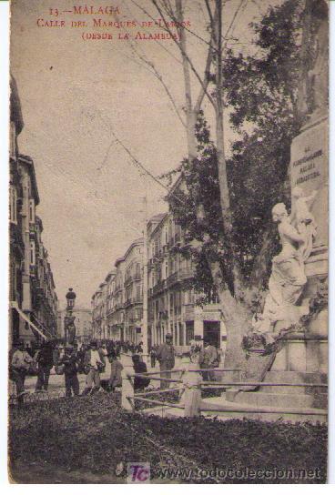 Málaga. Calle del Marqués de Larios. Publicidad de Casa Escudero (Málaga)