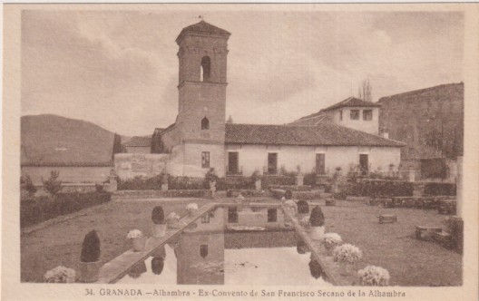 34 Granada. Alhambra. Ex-Convento de San Francisco Secano. L. roisín Foto. Sin usar
