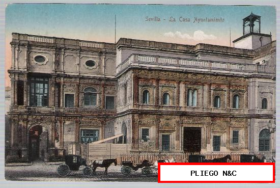 Sevilla. La Casa Ayuntamiento. Edit. R. Garzón nº 16. Hacia 1910
