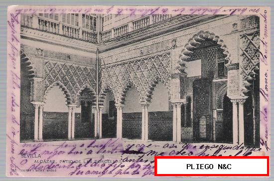 Sevilla. Alcázar. Patio de las Doncellas. Hauser y Menet, anterior a 1906