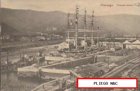 Olaveaga. Diques secos. Fechada en Moguer en 1910
