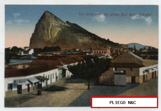 Gibraltar-The Rock from the Línea Bull Ring. Benzaquen & Co.