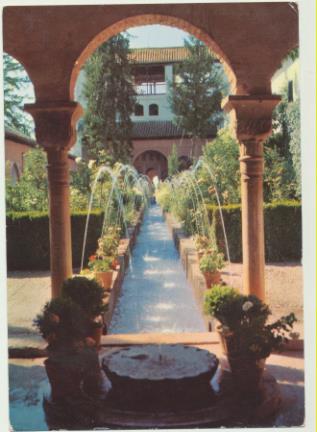 Granada. El Generalife. Franqueado y fechado en 1967