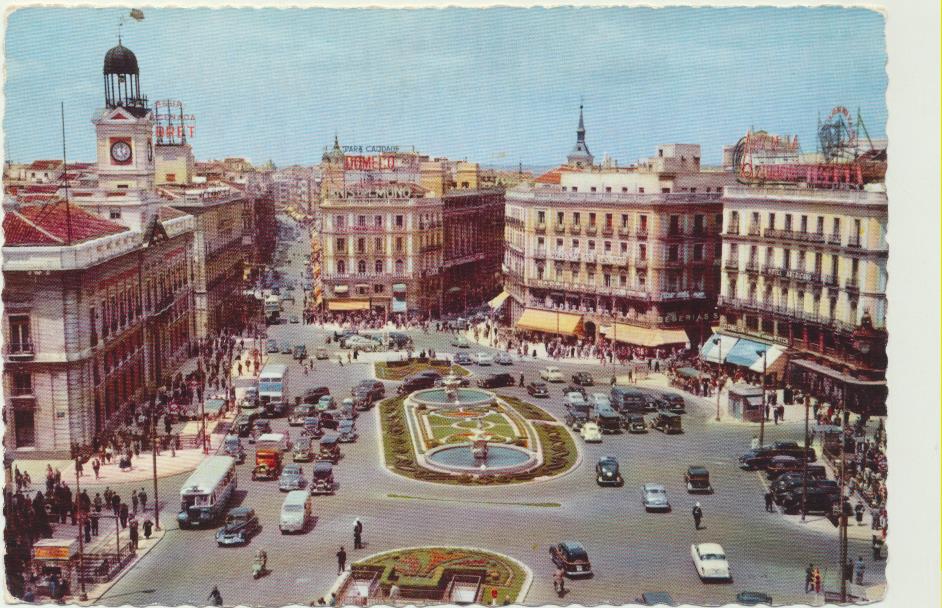 Madrid. Puerta del Sol. Años 50